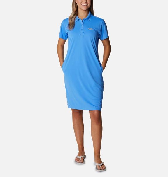 Columbia Tidal Tee Dresses Blue For Women's NZ72683 New Zealand